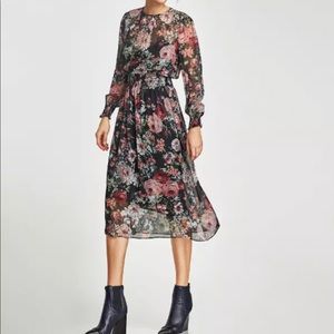 Zara floral dress
